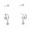 Set di 2 paia di orecchini KATE SPADE - Star Huggie Set K6229 Clear/Silver