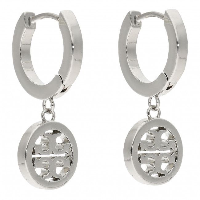 Orecchini TORY BURCH - Miller Pave Hoop Earring 87041 Tory Silver/Crystal