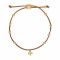 Bracciale Tory Burch - Kira Beaded Bracelet 87579 Rolled Gold/Vachetta