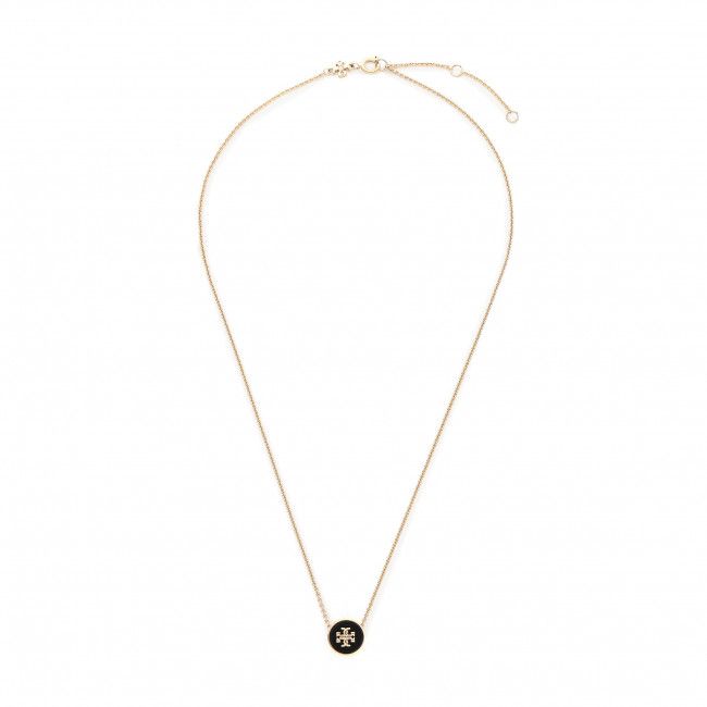 Collana TORY BURCH - Kira Enamel Pendant Necklace 90549 Tory Gold/Black 720