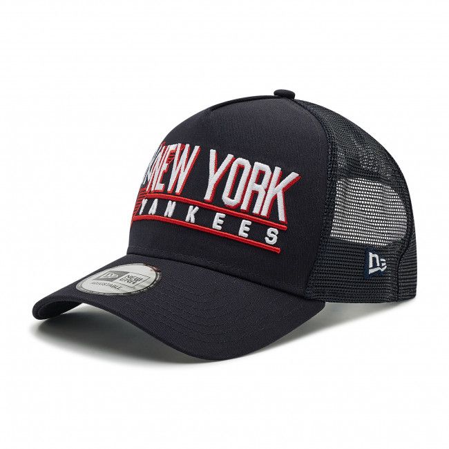 Cappellino New Era - New York Yankees Graphic Logo A-Frame Trucker 60222488 Blu scuro