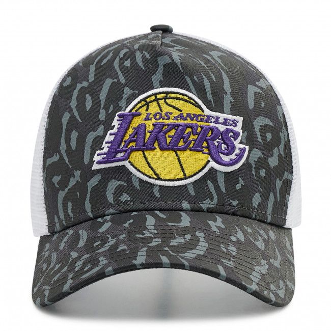 Cappellino New Era - LA Lakers Leopard Print A-Frame 60222397 Grigio