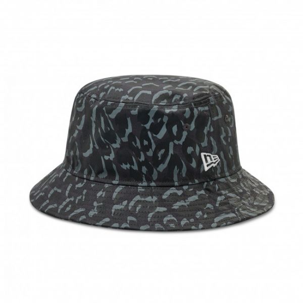 Cappello NEW ERA - Leopard Print Tapered Bucket 60222382 Grigio
