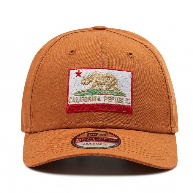 Cappellino New Era - Cali Patch Brown 9Forty 60222276 Marrone