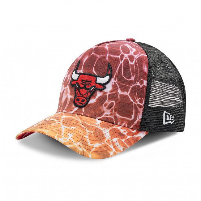 Cappello con visiera NEW ERA - Chicago Bulls Summer City A-Frame Trucker 60240316 Arancione