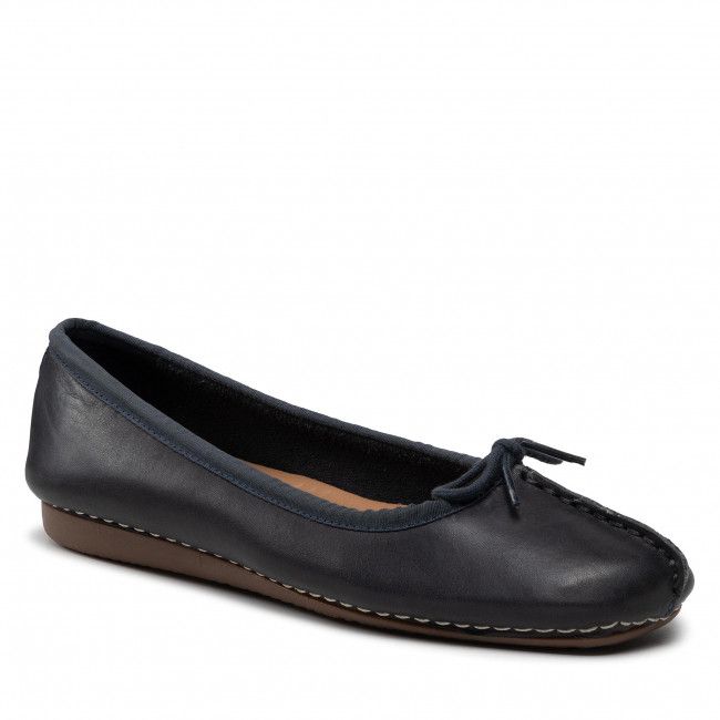 Ballerine CLARKS - Freckle Ice 203529324 Navy Leather