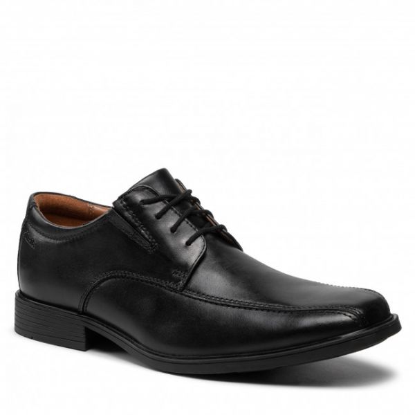 Scarpe basse Clarks - Tilden Walk 261103107 Black Leather Scarpe basse Clarks - Tilden Walk 261103107 Black Leather