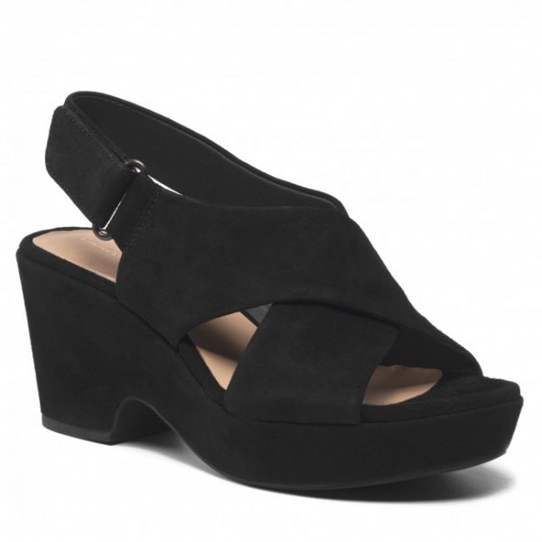 Sandali CLARKS - Maritsa Lara 261317744 Black Suede