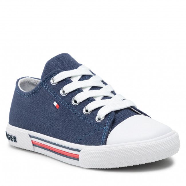 Scarpe da ginnastica Tommy Hilfiger - Low Cut Lace-Up Sneaker T3X4-30692-0890 M Blue 800