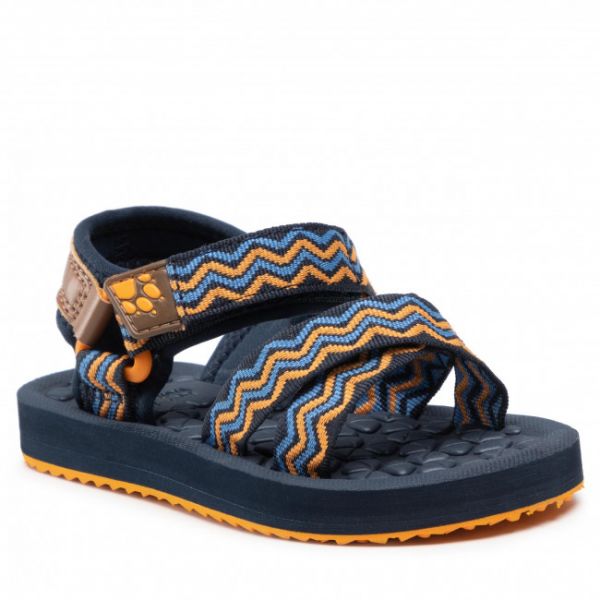 Sandali Jack Wolfskin - Zulu K 4039891 S Blue/Orange Sandali Jack Wolfskin - Zulu K 4039891 S Blue/Orange