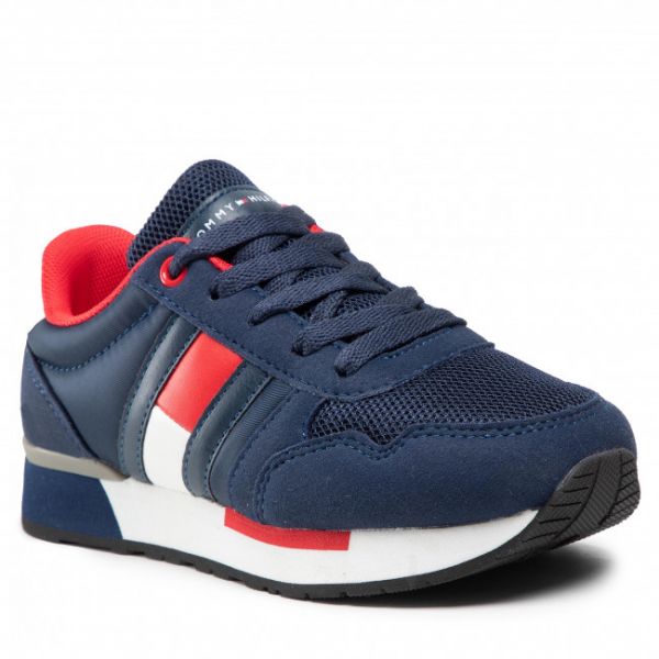 Sneakers Tommy Hilfiger - Low Cut Lace-Up Sneaker T3B4-30482-0732 M Blue 800 Sneakers Tommy Hilfiger - Low Cut Lace-Up Sneaker T3B4-30482-0732 M Blue 800