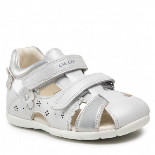 Sandali GEOX - B Kaytan G. A B0251A 044AJ C0007 White/Silver Sandali GEOX - B Kaytan G. A B0251A 044AJ C0007 White/Silver