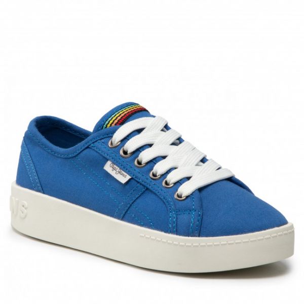 Sneakers PEPE JEANS - Brixton Canvas PGS30448 Lagoon 539 Sneakers PEPE JEANS - Brixton Canvas PGS30448 Lagoon 539
