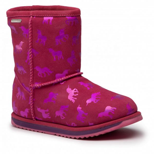 Scarpe EMU Australia - Rainbow Unicorn Brumby K12373 Deep Pink Scarpe EMU Australia - Rainbow Unicorn Brumby K12373 Deep Pink