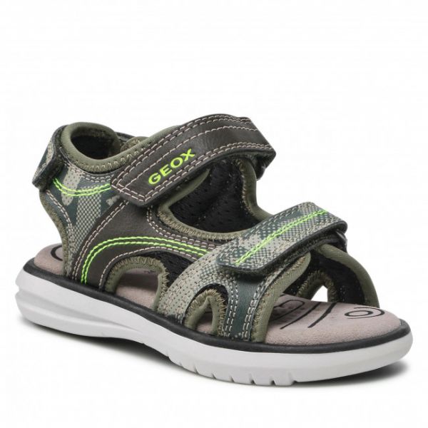 Sandali GEOX - J S. Maratea B.D J15DRD 01504 C0914 M Military/Lime Sandali GEOX - J S. Maratea B.D J15DRD 01504 C0914 M Military/Lime