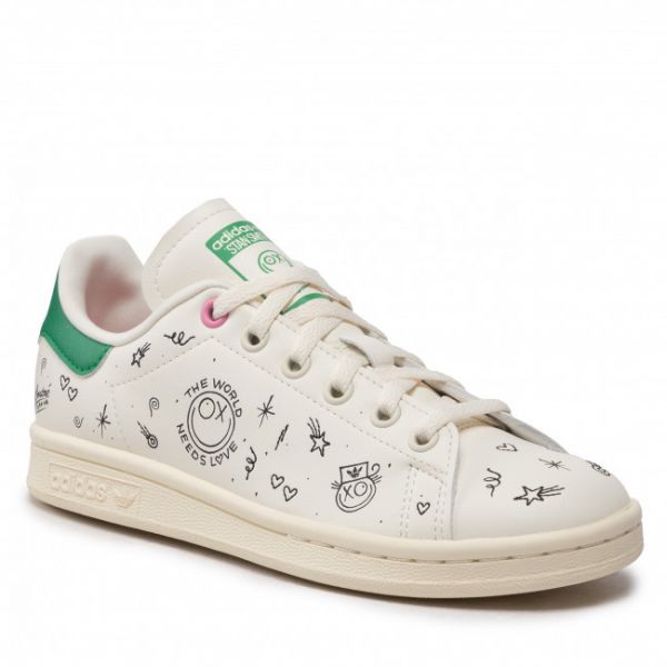 Scarpe adidas - Stan Smith J GY1786 Cwhite/Cwhite/Cblack Scarpe adidas - Stan Smith J GY1786 Cwhite/Cwhite/Cblack