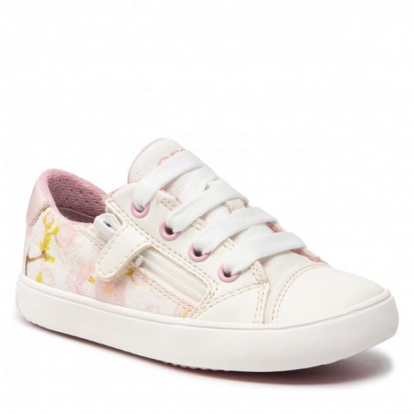 Sneakers Geox - J Gisli G.B J024NB 0AW54 C0814 M White/Lt Pink