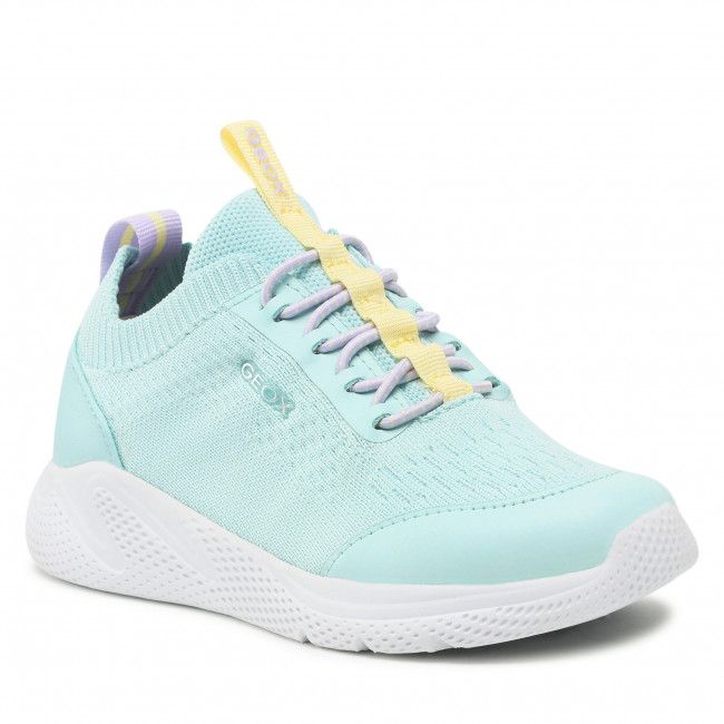 Sneakers GEOX - J Sprintye G. B J25FWB 0006K C3B2M S Watersea/Lt Yellow