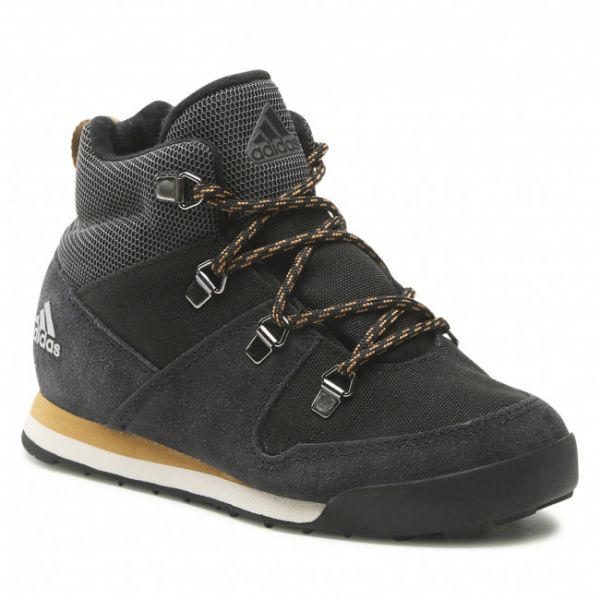 Scarpe adidas - Snowpitch K FZ2602 Cblack/Cblack/Mesa Scarpe adidas - Snowpitch K FZ2602 Cblack/Cblack/Mesa