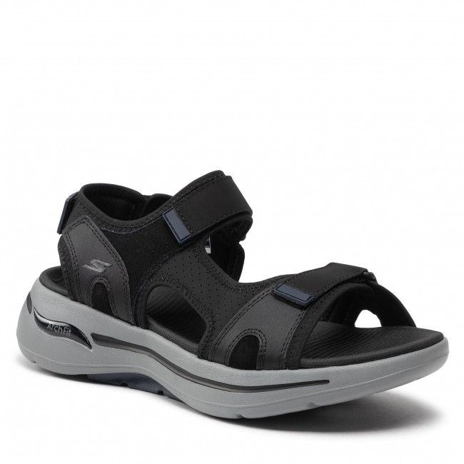 Sandali Skechers - Go Walk Arch Fit Sandal 229021/BKNV Black/Navy