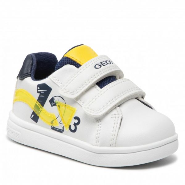 Sneakers Geox - B Djrock B. B B252CB 000BC C0552 M White/Fluo Yellow Sneakers Geox - B Djrock B. B B252CB 000BC C0552 M White/Fluo Yellow