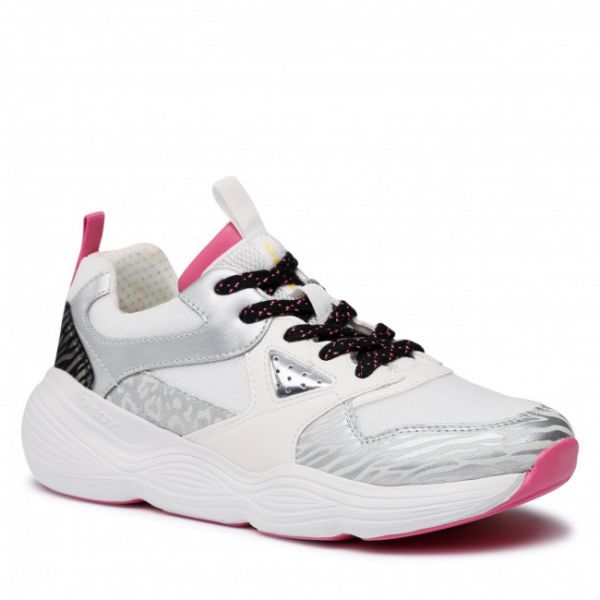 Sneakers Geox - J Bubblex G. B J04CNB 01454 C0406 S White/Pink Sneakers Geox - J Bubblex G. B J04CNB 01454 C0406 S White/Pink
