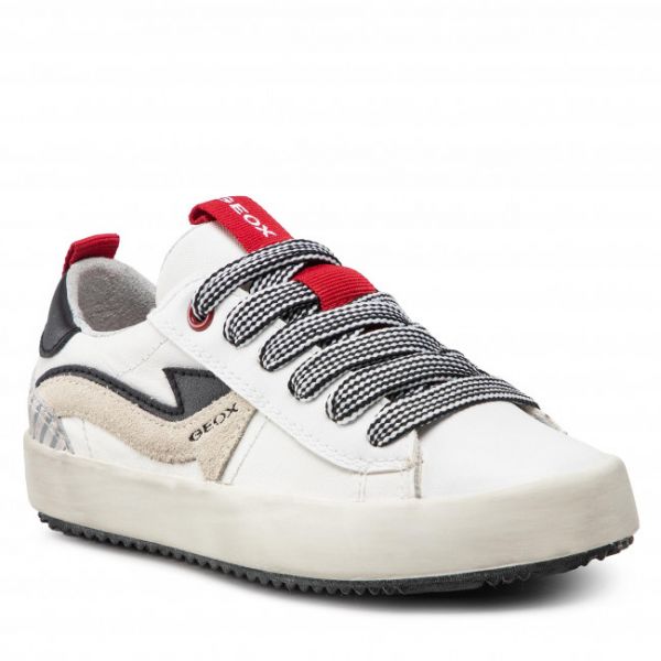 Sneakers Geox - J Alonisso B. B J252CB 08522 C0050 M White/Red Sneakers Geox - J Alonisso B. B J252CB 08522 C0050 M White/Red