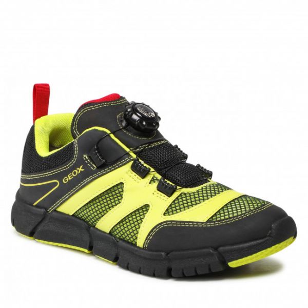 Sneakers GEOX - J Flexyper B. D J259BD 01450 C3707 S Lime/Black Sneakers GEOX - J Flexyper B. D J259BD 01450 C3707 S Lime/Black