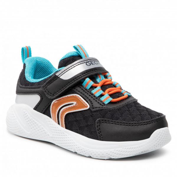 Sneakers Geox - J Sprintey B. B J25GBB 014CE C0038 M Black/Orange Sneakers Geox - J Sprintey B. B J25GBB 014CE C0038 M Black/Orange
