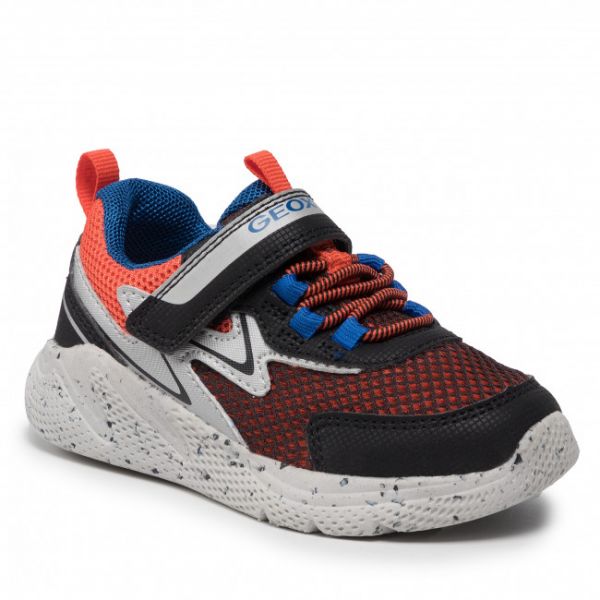 Sneakers Geox - J25GBD 014CE C0569 M Orange/Black Sneakers Geox - J25GBD 014CE C0569 M Orange/Black