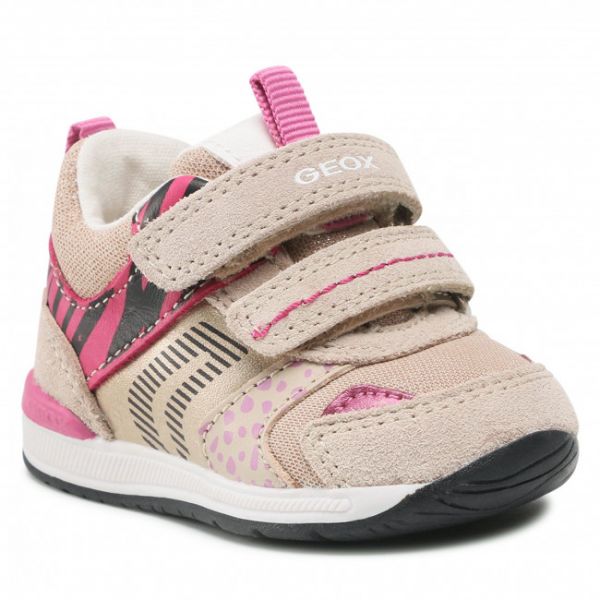 Sneakers Geox - B Rishon G. A B150LA 022AS C5084 Beige/Fuchsia Sneakers Geox - B Rishon G. A B150LA 022AS C5084 Beige/Fuchsia