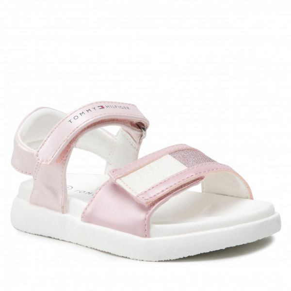 Sandali TOMMY HILFIGER - Velcro Sandal T1A2-32172-1160 S Rosa 302 Sandali TOMMY HILFIGER - Velcro Sandal T1A2-32172-1160 S Rosa 302