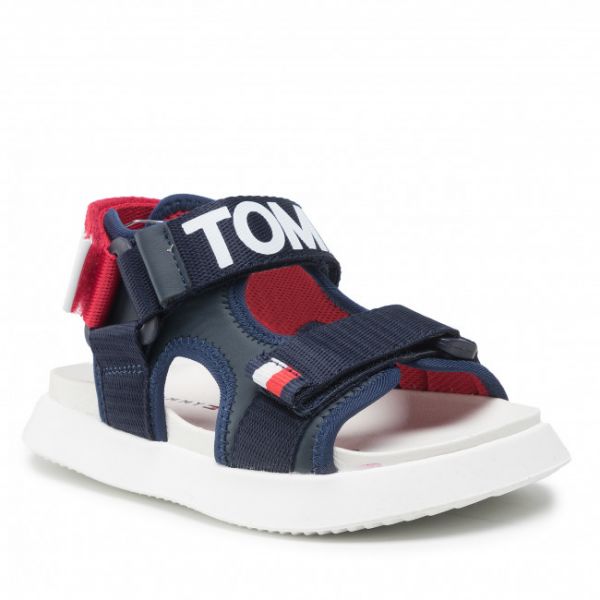 Sandali TOMMY HILFIGER - Velcro Sandal T3B2-32257-0208 M Blue 800 Sandali TOMMY HILFIGER - Velcro Sandal T3B2-32257-0208 M Blue 800