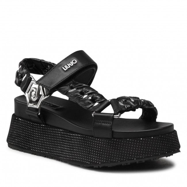 Sandali LIU JO - Frida 12 SA2165 EX014 Black/Silver 01039