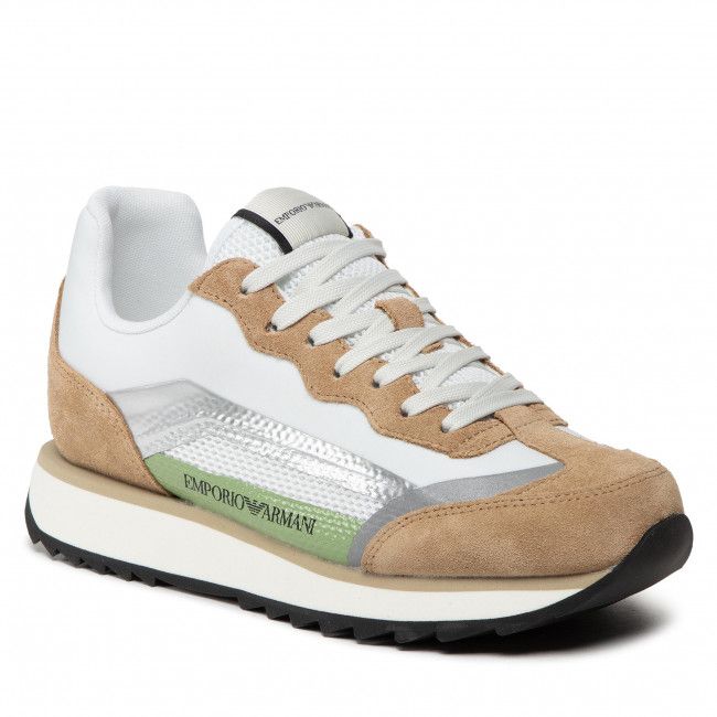 Sneakers EMPORIO ARMANI - X3X151 XN204 Q859 D.Sand/O.Wh/Slv/Gr