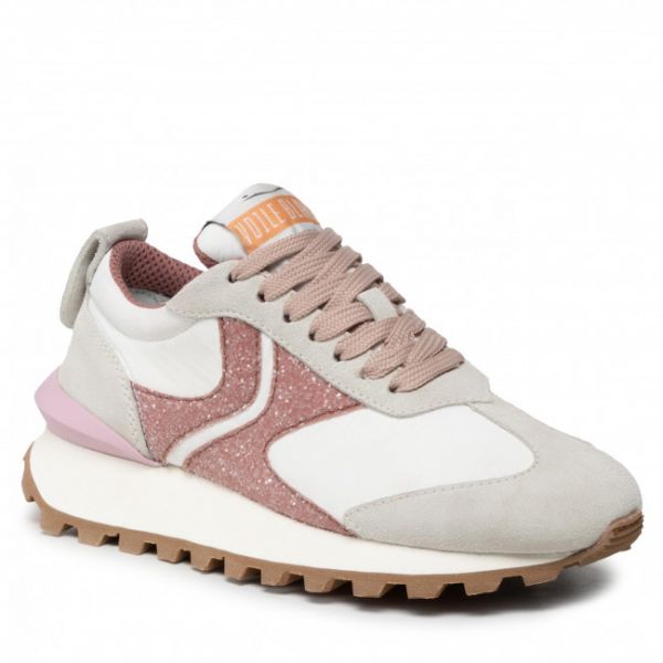 Sneakers VOILE BLANCHE - Qwark Woman 0012015859.04.1N04 White/Rose Sneakers VOILE BLANCHE - Qwark Woman 0012015859.04.1N04 White/Rose