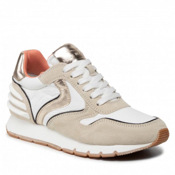 Sneakers VOILE BLANCHE - Julia Power Suede 0012016743 Off White/Platinium Sneakers VOILE BLANCHE - Julia Power Suede 0012016743 Off White/Platinium