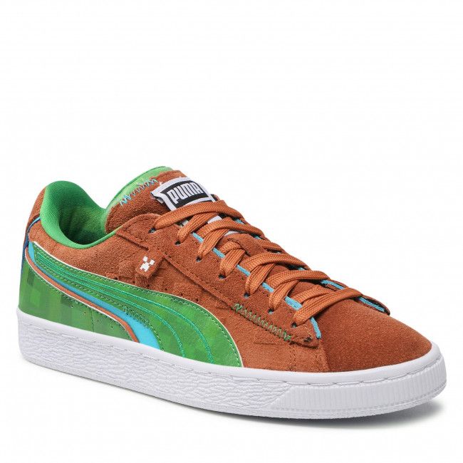 Sneakers Puma - Suede Minecraft Jr 384485 01 Friar Brown/Fern Green