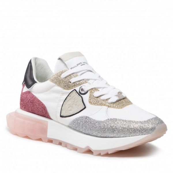 Sneakers PHILIPPE MODEL - La Rue LRLD GT02 Blanc Rose Sneakers PHILIPPE MODEL - La Rue LRLD GT02 Blanc Rose