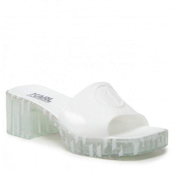 Ciabatte KARL LAGERFELD - KL83005 White Rubber