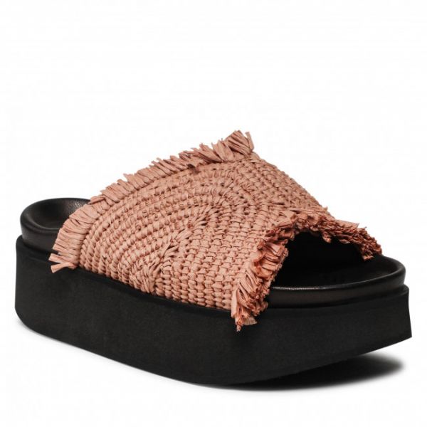 Ciabatte INUIKII - Raffia Moon Platform 70103-095 Camel Ciabatte INUIKII - Raffia Moon Platform 70103-095 Camel