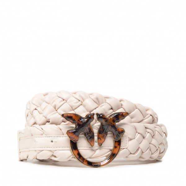 Cintura da donna PINKO - Love Weave Belt H4 PE 22 PLT01 1H211U Y86U Beige G. M C03T