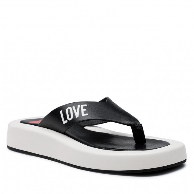 Infradito LOVE MOSCHINO - JA28293G0EIE300A Nero/Bianco