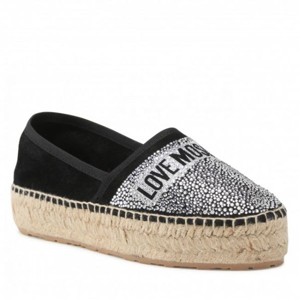 Espadrillas LOVE MOSCHINO - JA10203G0EIG0000 Nero/Strass