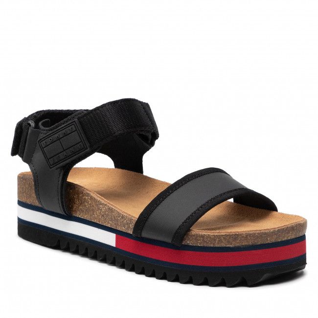 Sandali TOMMY JEANS - Flag Outsole Tommy Jeans Sandal EN0EN01806 Black BDS