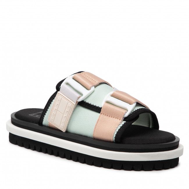 Ciabatte TOMMY JEANS - Flatform Webbing Sandal EN0EN01802 Oxygen L4T