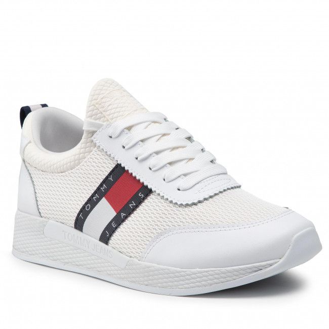 Sneakers TOMMY JEANS - Flexi Runner Wmn EN0EN01789 White YBR