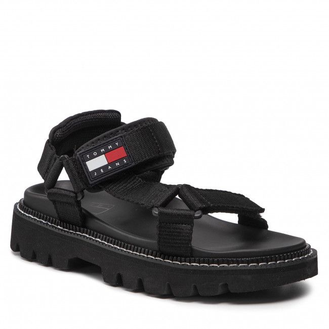 Sandali TOMMY JEANS - Chunky Sandal EN0EN01836 Black BDS