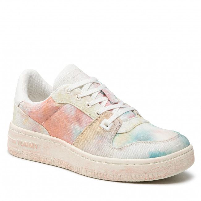 Sneakers TOMMY JEANS - Tie Dye Basket Wmn EN0EN01727 Island Punch