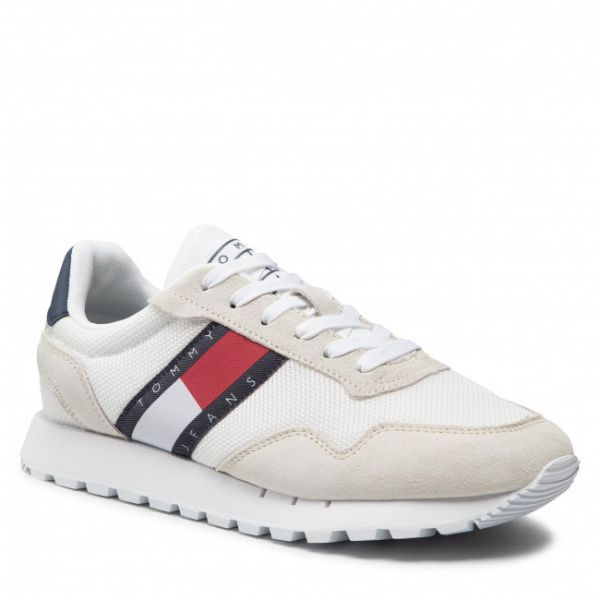 Sneakers Tommy Jeans - Retro Runner Mix EM0EM00960 White YBR